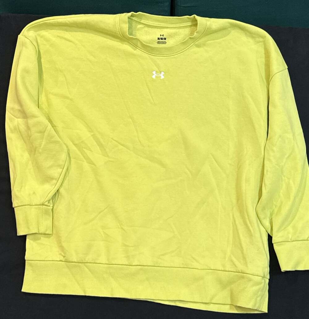 Under Armour Sweatshirt Size M Green Crewneck Long Sleeve